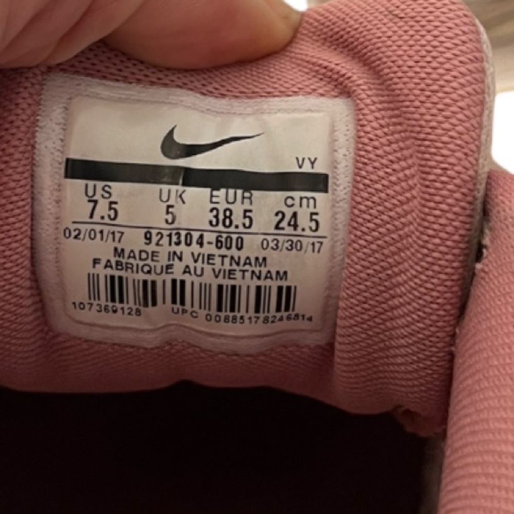 🔴SOLD🔴Nike Air Max 90 Pink and Beige Sneakers Size 7.5 - Picture 10 of 10